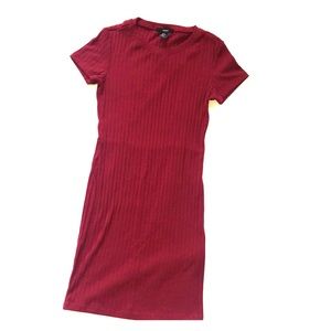 FOREVER 21 Burgundy Bodycon Dress